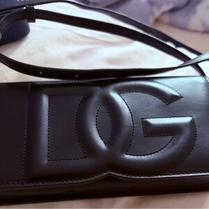Dolce & Gabbana Black Logo Shoulder Bag
